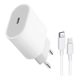 Carregador Turbo 20w Usb-c Para iPhone 7 8 X Xr 11 12 13 14