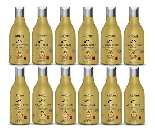 12 Shampoo S.o.s Anjore 300ml Óleo Argan Ojon Preço Atacado