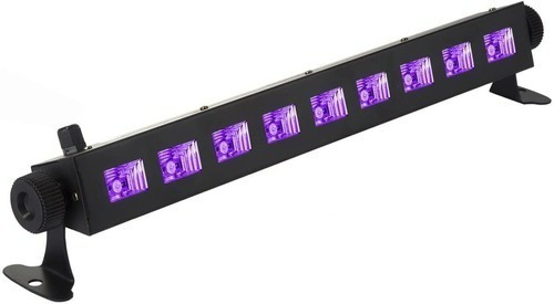 Barra Luz Led Uv Negra Fiestas Flúor 9x3w Ultravioleta Pro