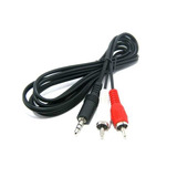 Cable Rca Rojo Y Blanco A Mini Plug 1.50 Mts - Vte Lopez