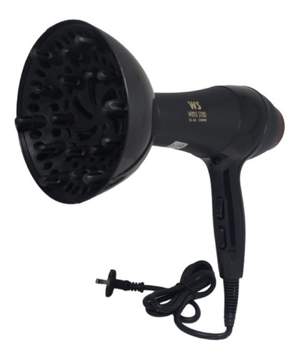 Secadora De Cabello Prof 2300w Con Difusor Cepillo Y Peine