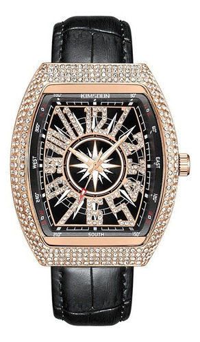 Reloj Luminoso De Cuarzo Con Diamantes Kimsdun