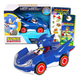 Sonic Toys The Hedgehog Toy Race Car Set - Sonic Gift Bundle