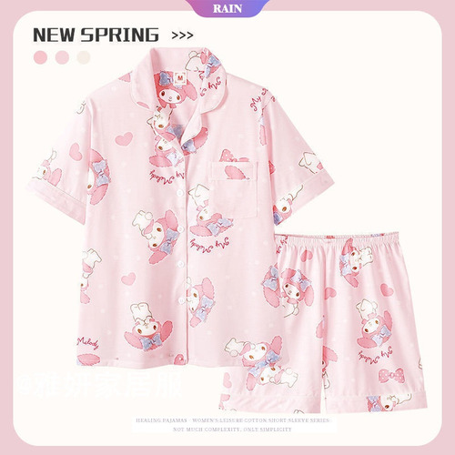 Pijamas De Dibujos Animados Sanrio Kuromi Para Mujer