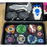 Maleta Beyblade 6 Pcs Launcher Bey Blade Juguete