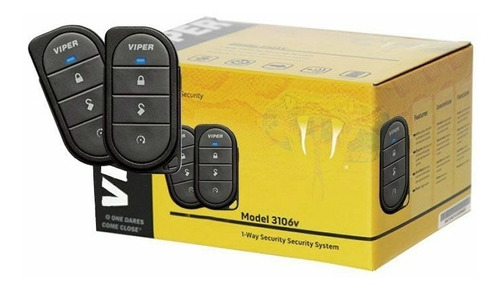 Alarma Automotriz Viper 3106v Con 2 Controles Sirena Sensor