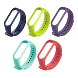 Kit 5 Pulseira Colorida Mi Band 4 /mi Band 3  Pronta Entrega