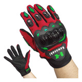 Guantes Pro Biker Cross Proteccciones Kawaski Atv Gripp Rojo