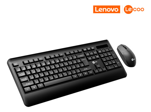 Kit Teclado E Mouse Sem Fio Kw202 Lecoo Lenovo