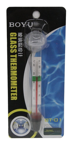 Termometro Boyu De Vidro Bt-01 Com Ventosa