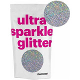 Hemway Silver Holografico Premium Glitter Polvo Multiusos En