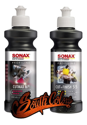 Kit Pulidores Sonax Cut Max + Cut & Finish X 250ml