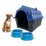 Casinha Pet Desmontável P/cães N°6 Com 2 Comedouros Plástico