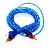 Cable 3 Metros Audio 2 Rca Macho A Miniplug 3.5mm Plug Macho