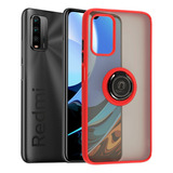 Funda Estuche Mate Anillo Compatible Xiaomi Redmi 9 Power