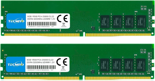 Memoria Ram 2x8 Gb Ddr4 3200 Mhz Udimm Ram Pc4-25600u Cl22