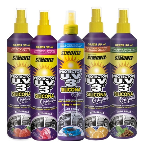 Silicona Protector Uv3 Simoniz 300 Ml Varios Aromas