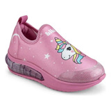 Zapatilla Bibi Led Al Caminar 21/28 Art 1199061 Unicornios 