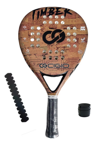 Paleta Padel Cigio Timber 2024 + Cubregrip + Protector