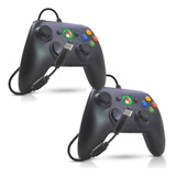 Conjunto 2 Controles Joystick Para Xbox 360 E Computador Usb