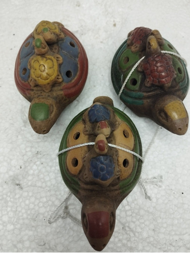 Silbato De Toruga Ocarina Prehispánica Rep Prehispánica