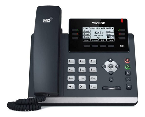 Telefone Ip Yealink Sip-t42s, 12 Linhas, Lcd, Poe