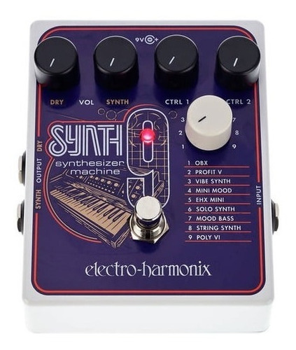 Pedal De Efecto Electro-harmonix Synth9  Violeta