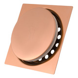 Ralo Inteligente 10cm Click Banheiro Inox 304 Rose Gold