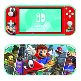 Skin Para Nintendo Switch Lite Mario Odyssey Vinilo