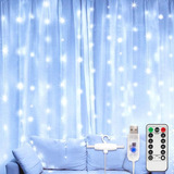 Cortinas Serie Luces 300 Led Decorativas Usb 8 Modelo 3x3m