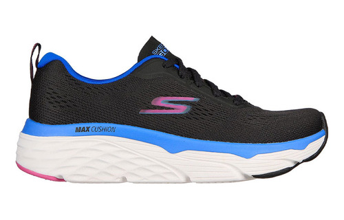 Tenis Mujer Skechers Max Coushing - Negro-azul