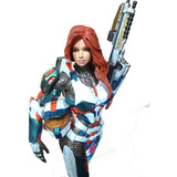 Figura 3d Halo Warrior Woman Resina Print De Coleccion