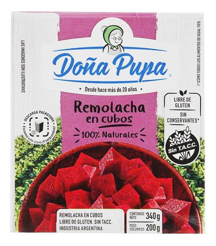 Doña Pupa Cubos Natural En Tetra Brik 