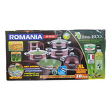 Juego De Ollas Romania Calidad Italiana 100%  X10p + Regalo