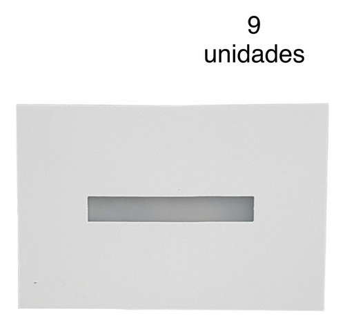 9 Balizador Retangular Friso Para Led Halopin G9