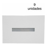 9 Balizador Retangular Friso Para Led Halopin G9