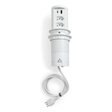 Torre Multiplug 2 Tomadas 10a + 2usb (a+c) + Indução Branco