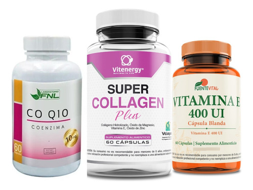 Colágeno Fortificado  + Vitamina E + Coenzima Q10 Xl - Pack