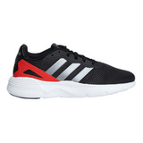 Tenis Running adidas Nebzed - Negro - Rojo