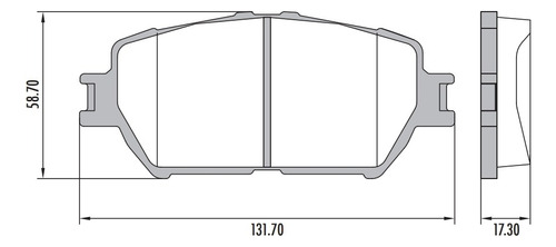 Pastilla Freno Delantera Toyota Camry 2002 2007  Foto 2