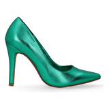 Zapatillas Y Tacones Ozono Para Mujer Estilo 649101 Verde