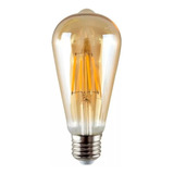 Lampara Led Vintage Filamento Edison 8w Retro Dimerizable 