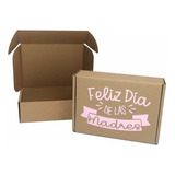 Caja Regalo Carton Día De Las Madres 20x15x6cm 20 Pzas