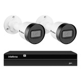 2 Câmeras Ip Vlp 1230b Ip67 Intelbras, Gravador Nvd Nvr 1404