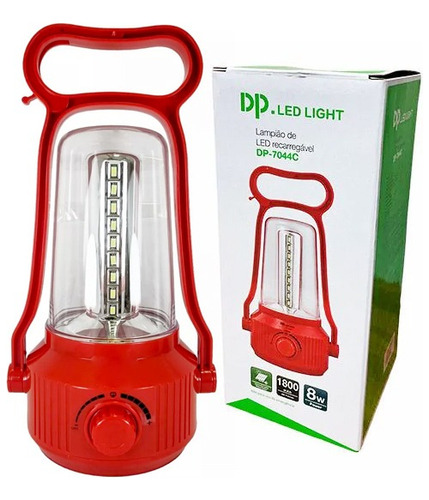 Lanterna Lampião Recarregável Eco-lux 45 Leds 1800mah