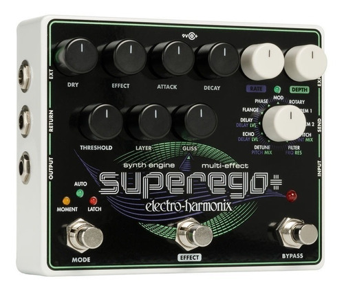 Pedal De Efecto Electro-harmonix Superego+  Negro