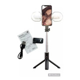 Tripode Palo Selfie Camara Bluetooth Flash Doble Calido Frio