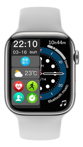 Reloj Pulsera 1.91 Smartwatch Kassel Bt Ios Android Sw2404 + Color De La Caja Blanco Color De La Malla Blanco