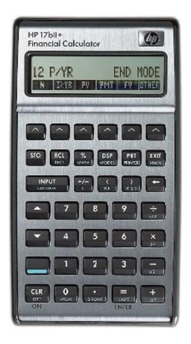 Calculadora Financiera Hp17bii + En Color Plata