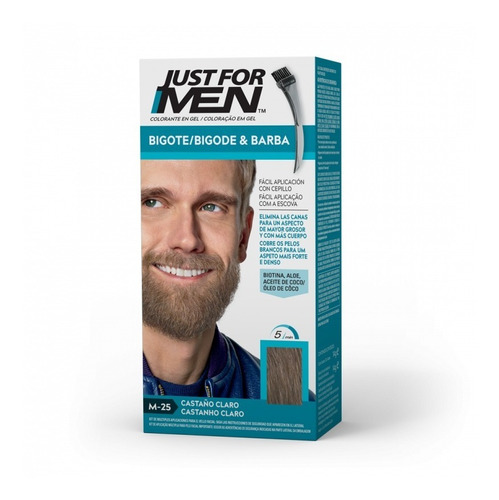 Just For Men Colorante Gel Castaño Claro Barba Y Bigote